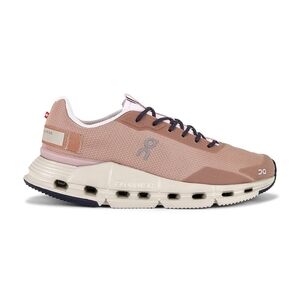 On Cloudnova Form Sneaker in Rosebrown & Orchid